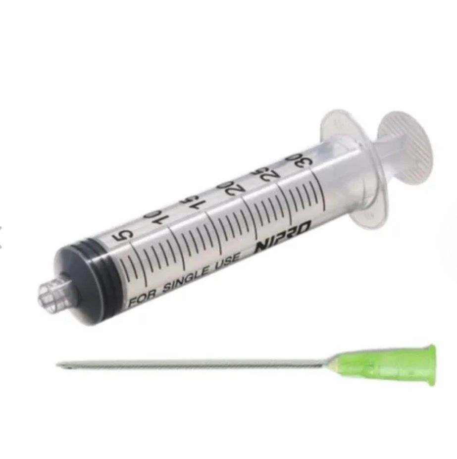 Nipro injectiespuit 3 ml met 0,8 × 40 mm naald