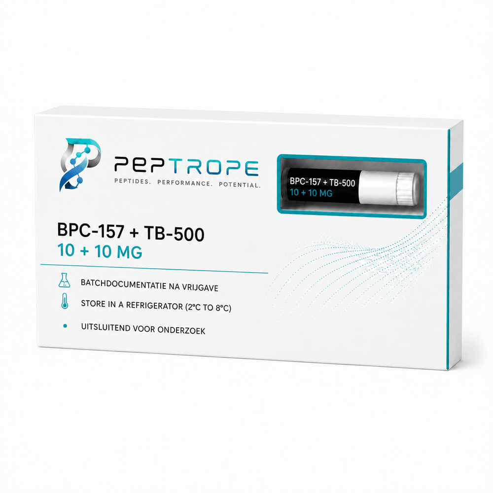 BPC-157 + TB-500 blend pen - PEPTROPE product presentation for laboratory research