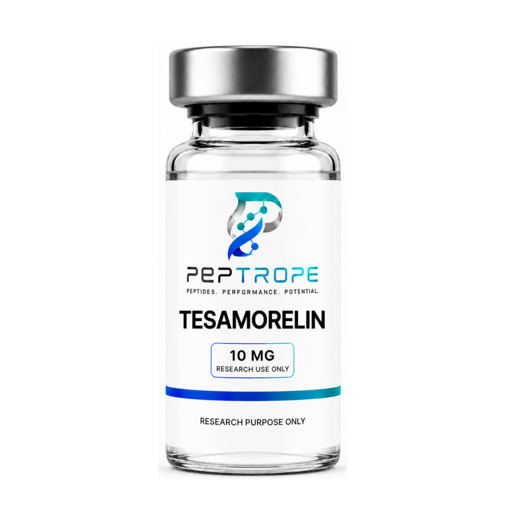 Tesamorelin - PEPTROPE product presentation for laboratory research